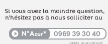 Si vous avez la moindre question n'hésitez pas à nous solliciter au 0969 39 30 40