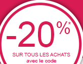 -20% sur tous les achats avec le code NOCIBE20